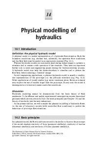 Physical modelling of hydraulics