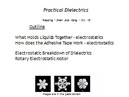 Practical Dielectrics