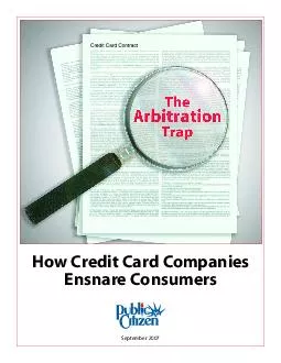 How Credit Card CompaniesEnsnare Consumers