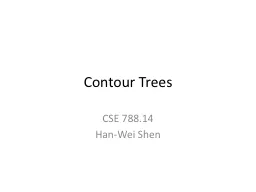 Contour Trees