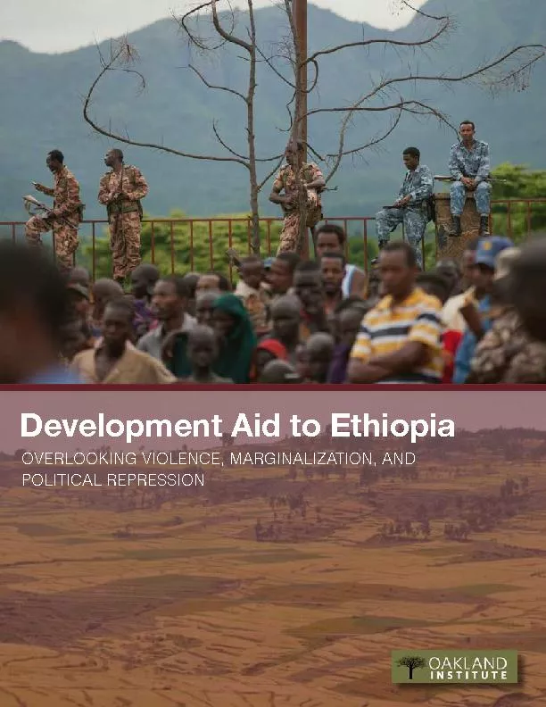 Development Aid to Ethiopia