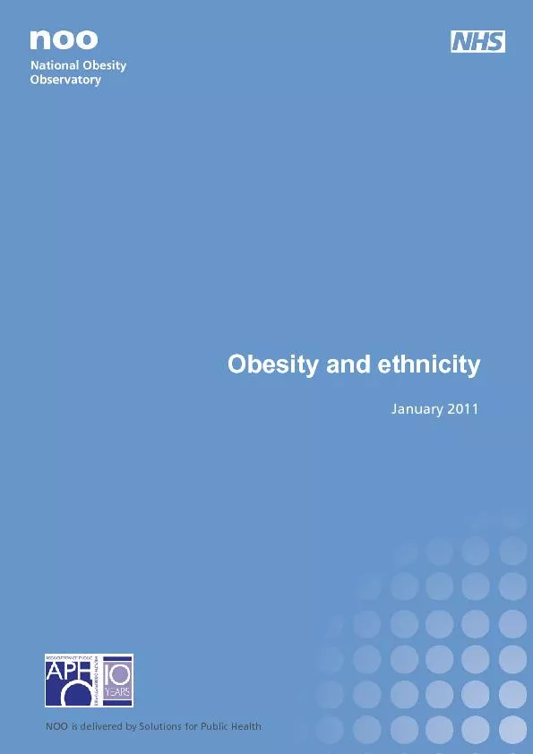 | Obesity and ethnicity