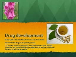 Drug development