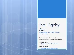 The Dignity Act