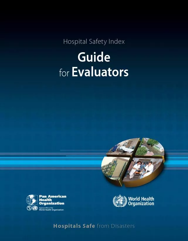 for EvaluatorsSeries Hospitals Safe from Disasters, N