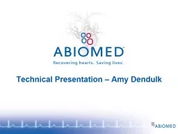 Technical Presentation – Amy Dendulk