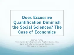 Does Excessive Quantification Diminish the Social Sciences?