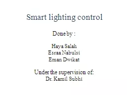 Smart lighting control
