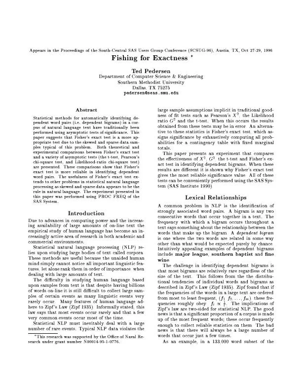 AppearsintheProceedingsoftheSouth CentralSASUsersGroupConferenceSCSUG
