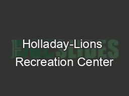 Holladay-Lions Recreation Center