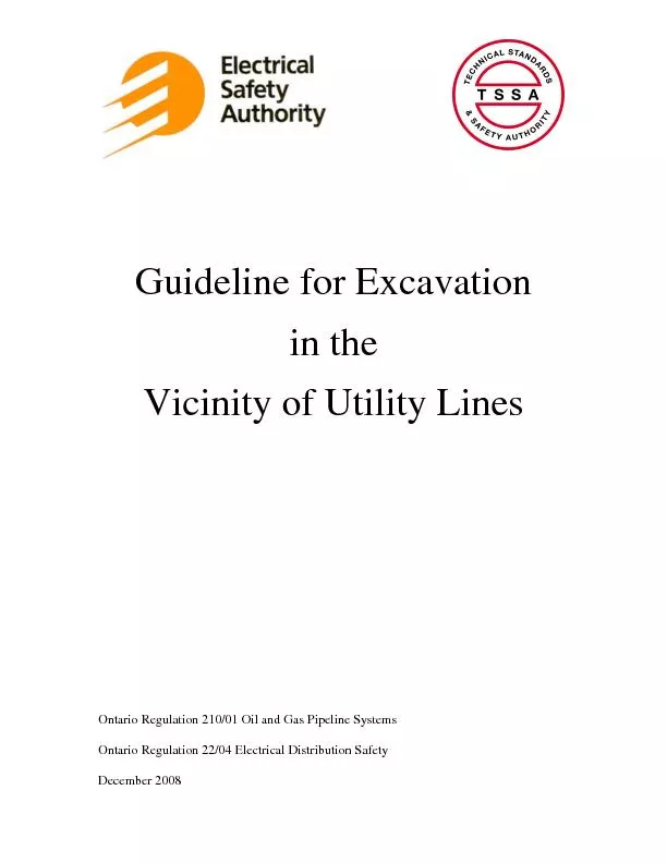 Guideline for Excavati