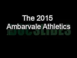 The 2015 Ambarvale Athletics