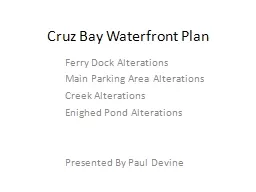 Cruz Bay Waterfront Plan