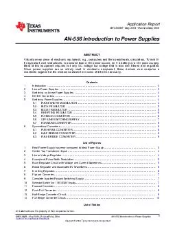 Application Report SNVAB May  Revised May  AN Introduction to Power Supplies