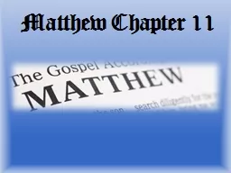 Matthew Chapter