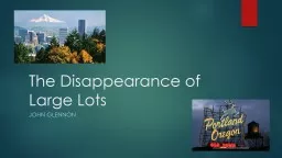 The Disappearance of Large Lots