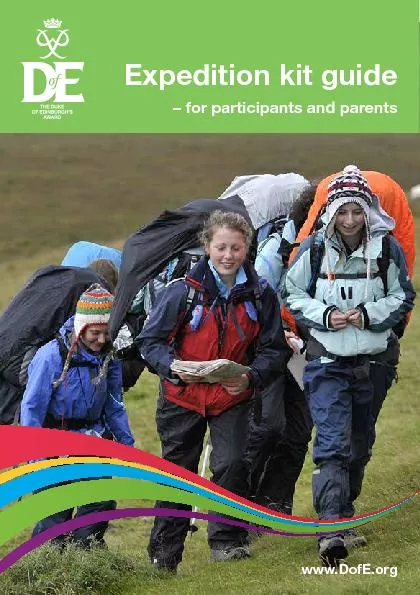 – for participants and parentswww.DofE.org