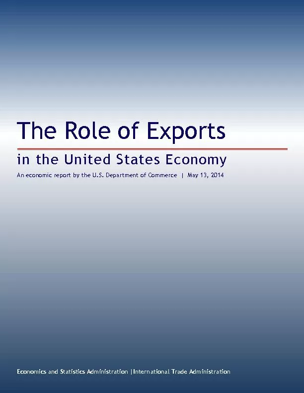 The Role of Exports