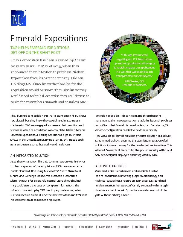 Emerald Exposi�ons