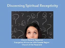 Discerning Spiritual Receptivity