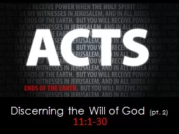 Discerning the Will of God