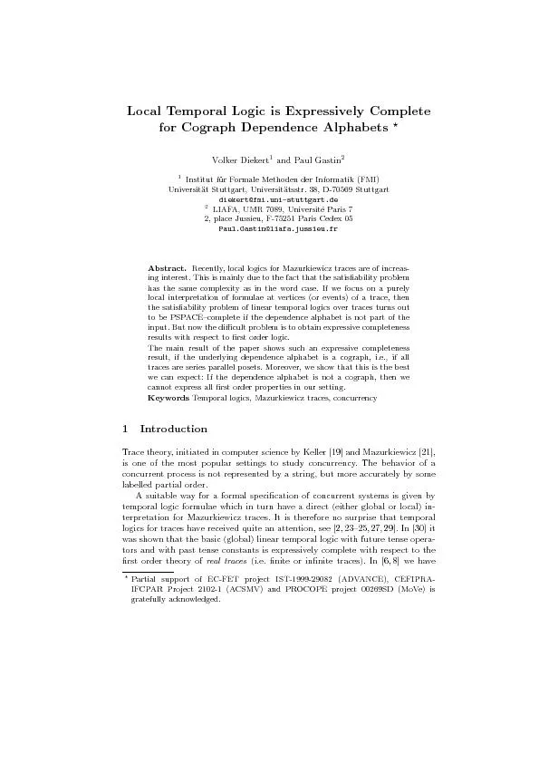 LocalTemporalLogicisExpressivelyCompleteforCographDependenceAlphabets?