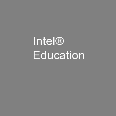 Intel® Education