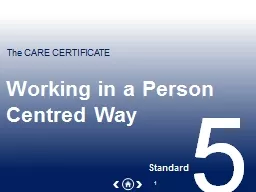 Working in a Person Centred Way
