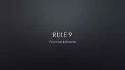 Rule 9