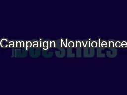 Campaign Nonviolence