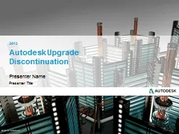 Autodesk Upgrade Discontinuation