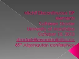 Michif Discontinuous DP elements