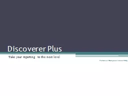 Discoverer Plus