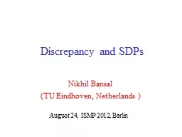 Discrepancy and SDPs