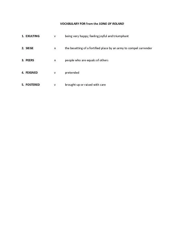 VOCABULARY FOR from the