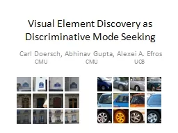 Visual Element Discovery as Discriminative Mode Seeking