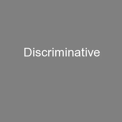 Discriminative