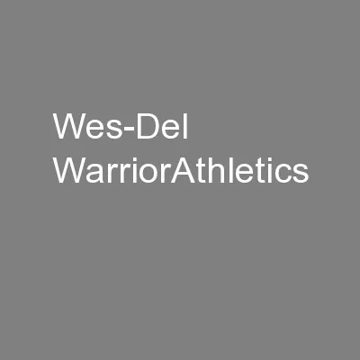 Wes-Del WarriorAthletics