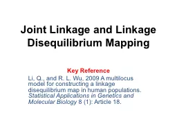 Joint Linkage and Linkage Disequilibrium Mapping