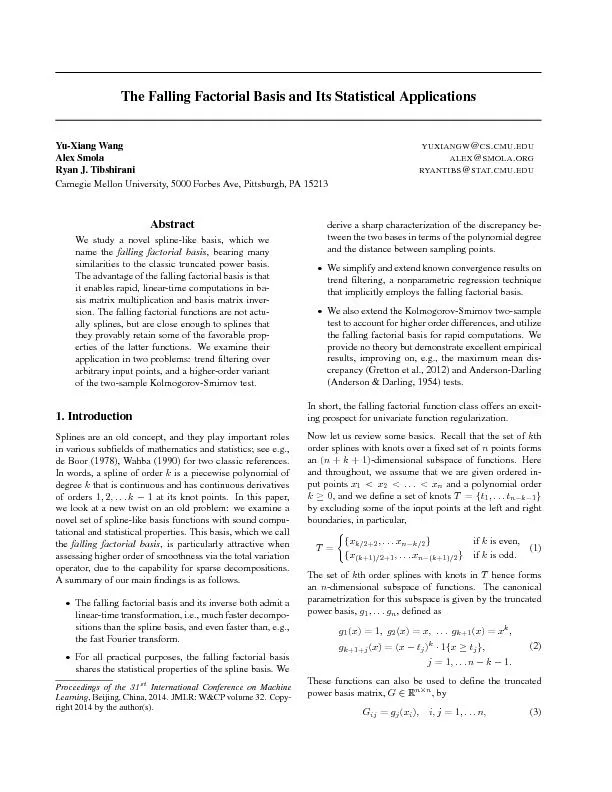 TheFallingFactorialBasisandItsStatisticalApplications