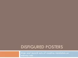 Disfigured Posters