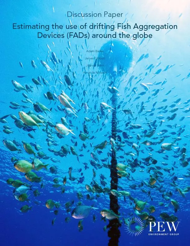 Estimating the use of drifting Fish Aggregation Devices (FADs) around
