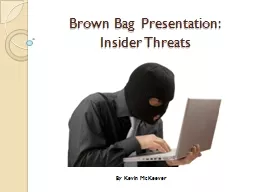 Brown Bag Presentation: