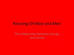 Revising Of Mice and Men