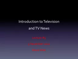 Introduction to Television