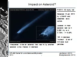 1 Impact on Asteroid?