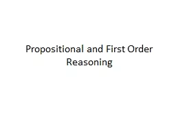 Propositional and First Order Reasoning
