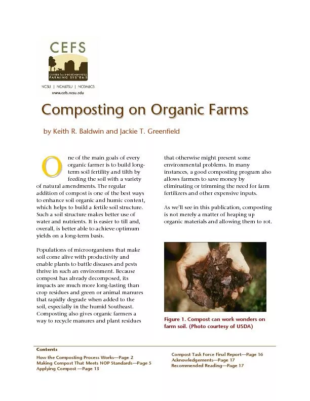 Contents How the Composting Process Works