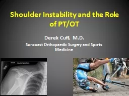 Shoulder Instability and the Role of PT/OT