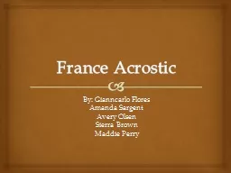 France Acrostic